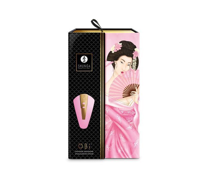 Кліторальний вібратор Shunga Obi Light Pink &mdash; міні-вібратор, фото | купити онлайн у Ass In Bath