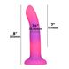 Фалоімітатор, що світиться в темряві, ADDICTION Rave 8″, Glow in the Dark Dildo Pink Purple, 20,3 см 4